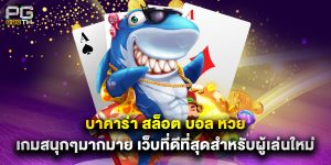 บาคาร่า สล็อต บอล หวย เกมสนุกๆมากมาย เว็บที่ดีที่สุดสำหรับผู้เล่นใหม่